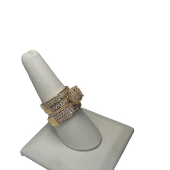 14K Gold Trio Weddings Ring Sets