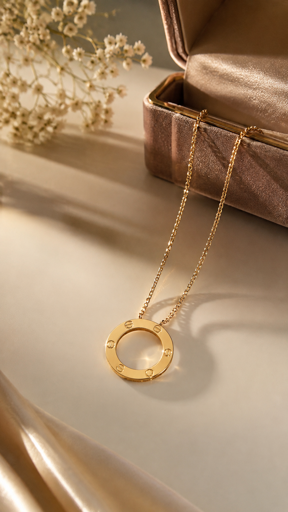 Chain C LOVE 14kt