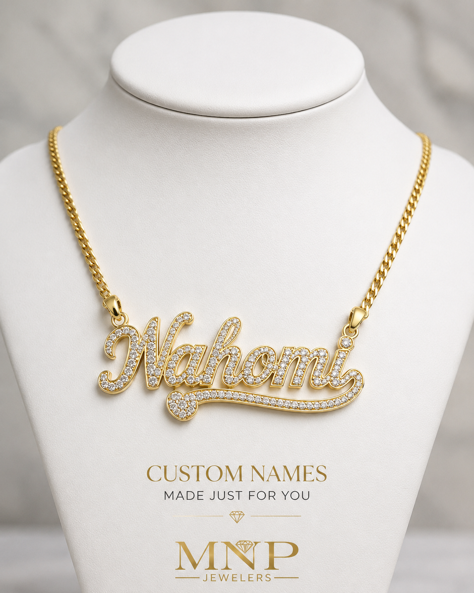 14kt name chain Vanessa Ashley (instagram)