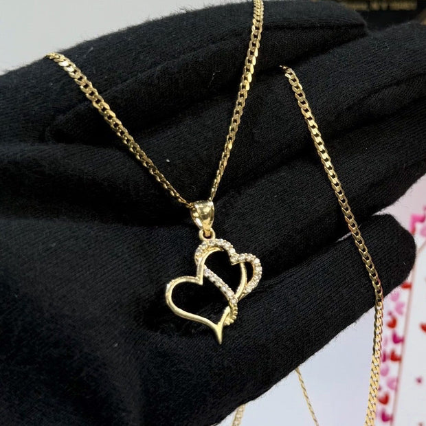 Double Heart Shape Chain