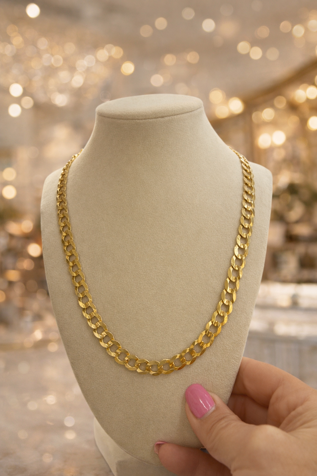 14kt gold flat cuban chain ( Juan Rodriguez)