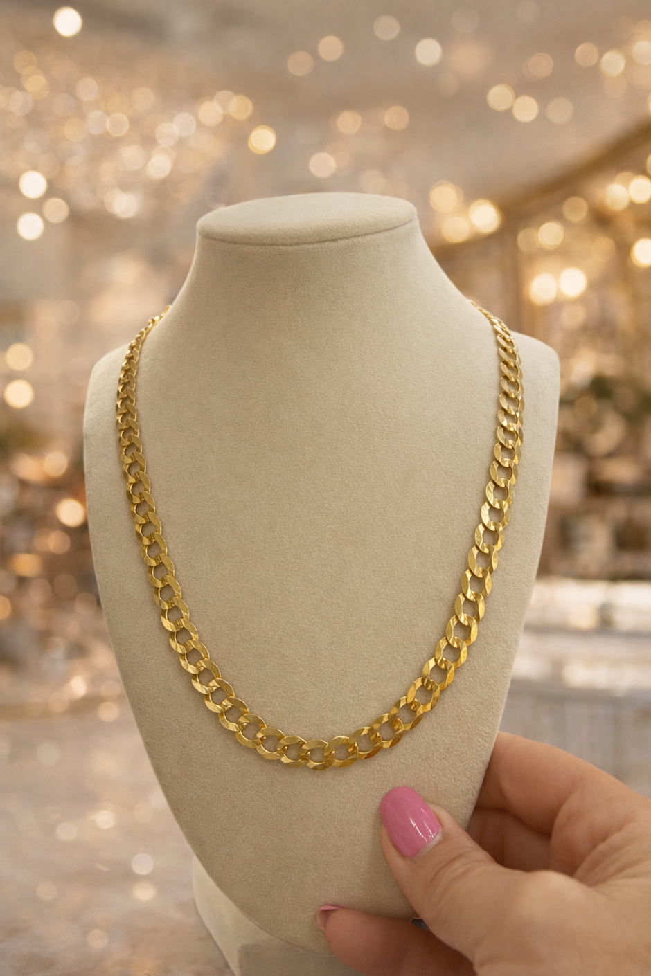 14kt gold flat cuban chain ( Juan Rodriguez)