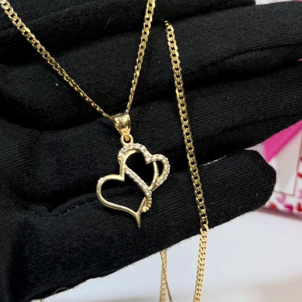 Double Heart Shape Chain