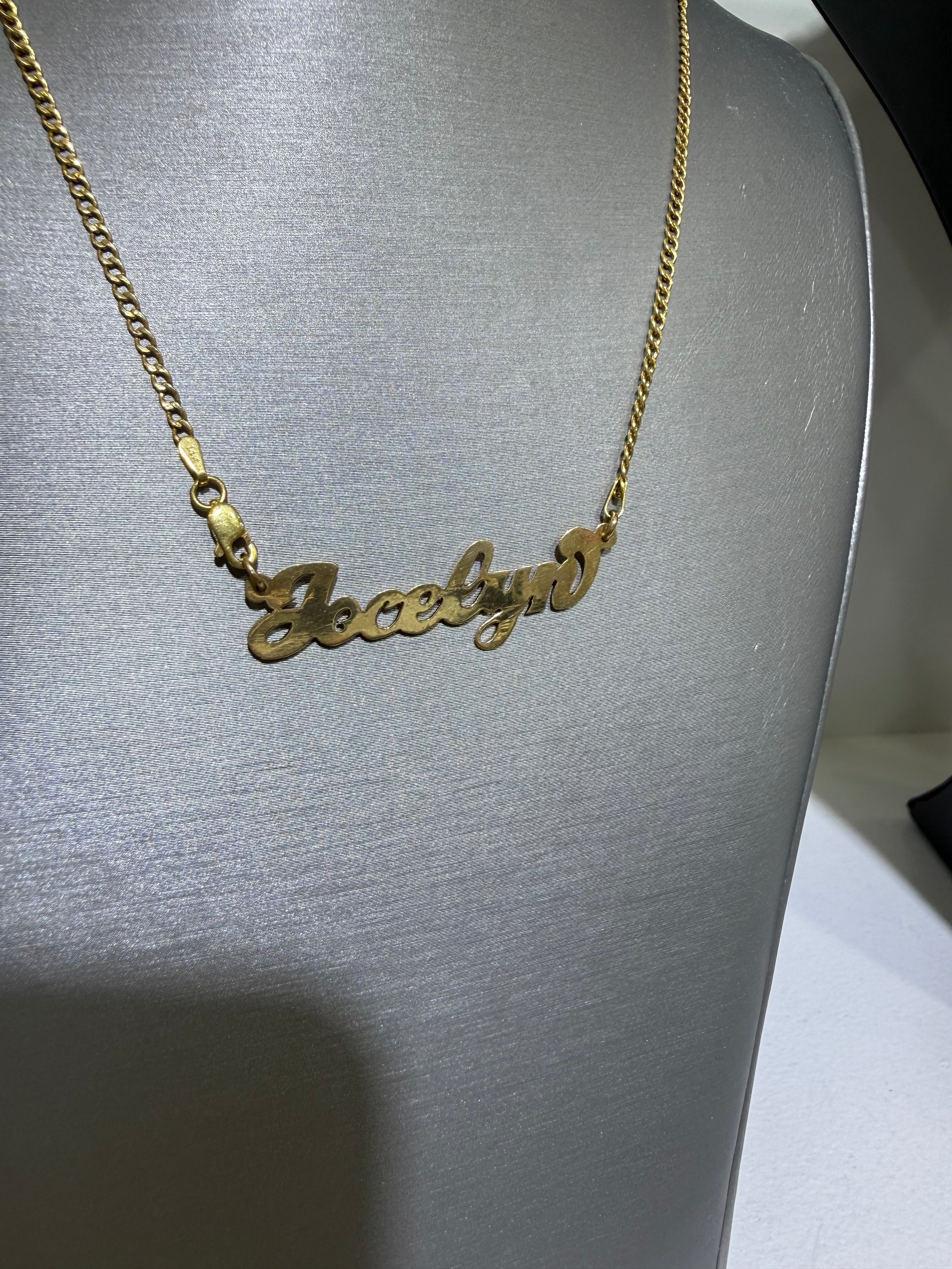Single Name Plate DAYANT 14KT