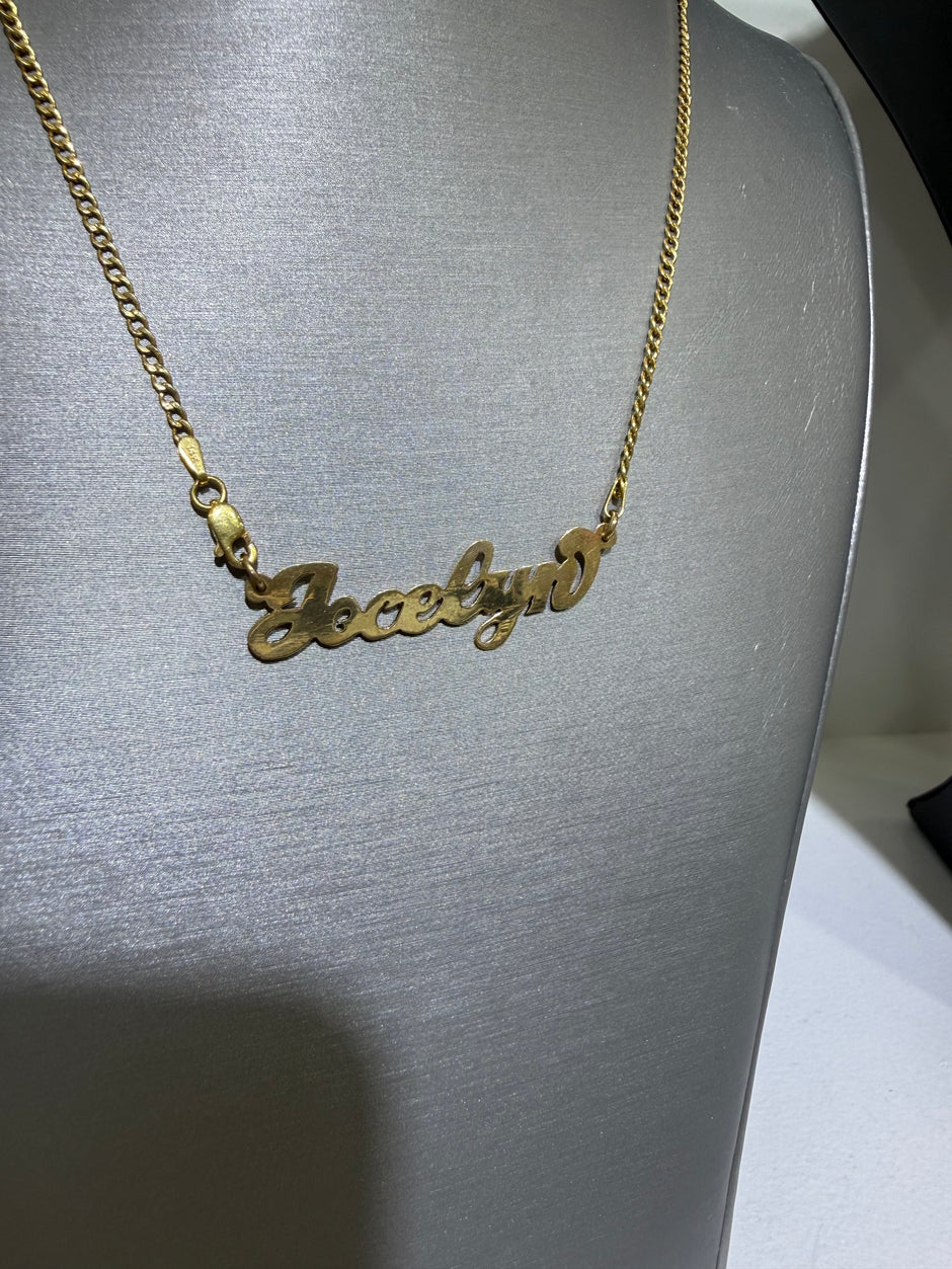Single Name Plate DAYANT 14KT