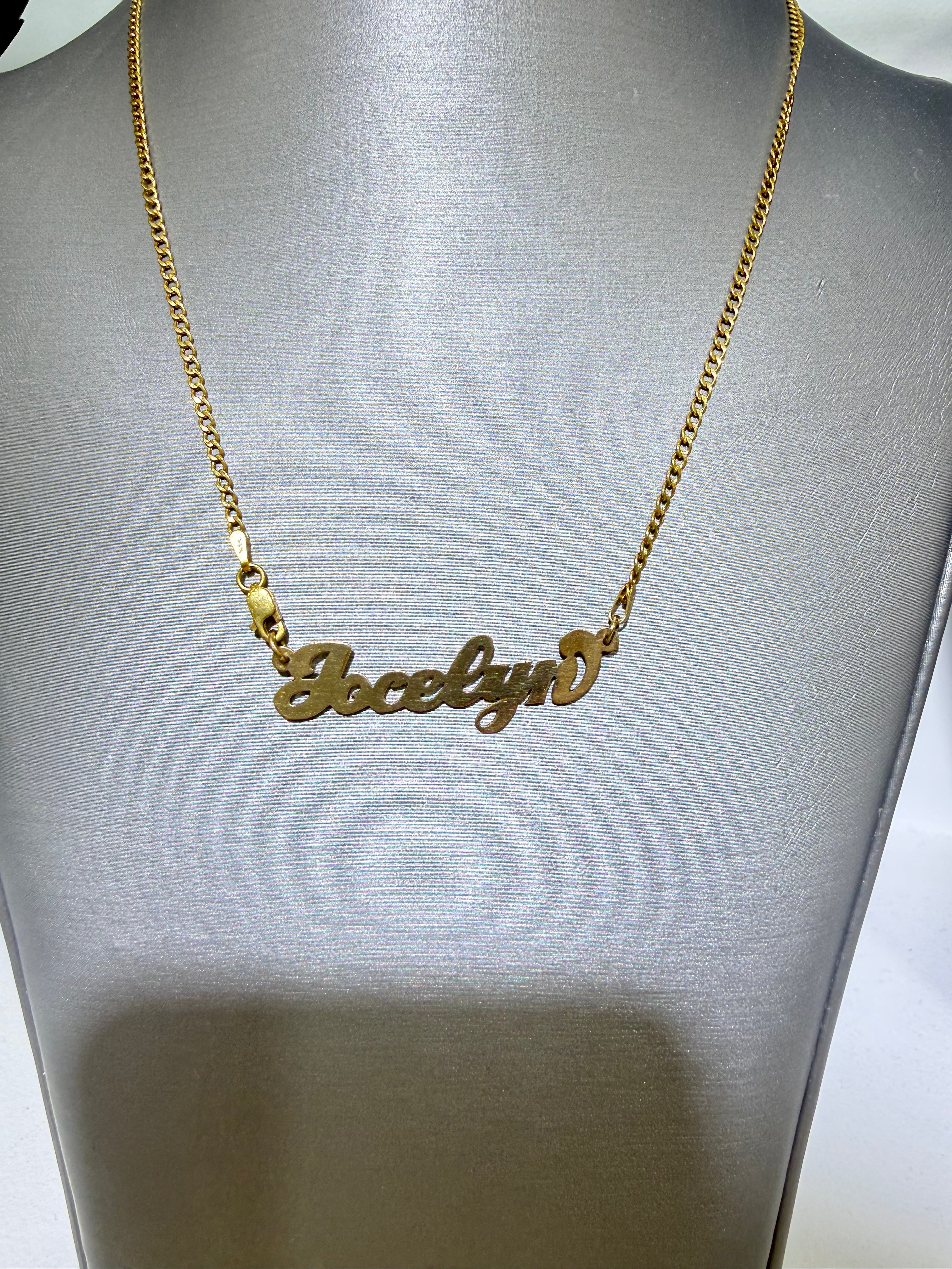 Single Name Plate DAYANT 14KT