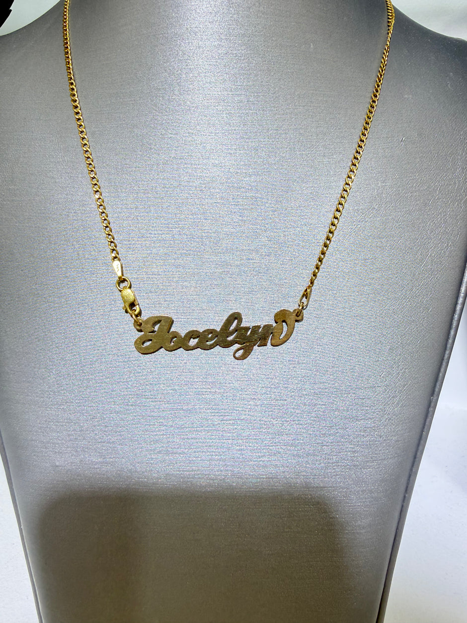 Single Name Plate DAYANT 14KT
