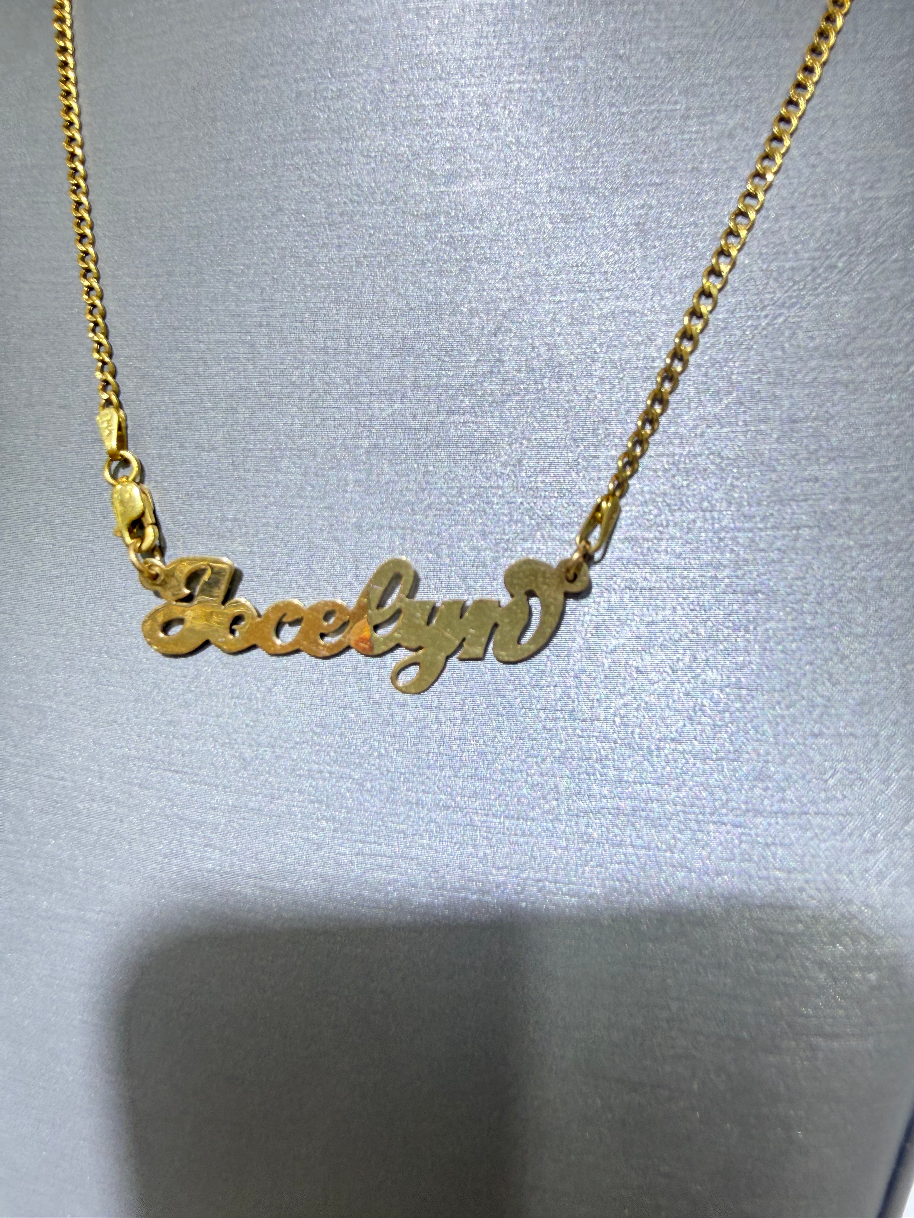 Single Name Plate DAYANT 14KT