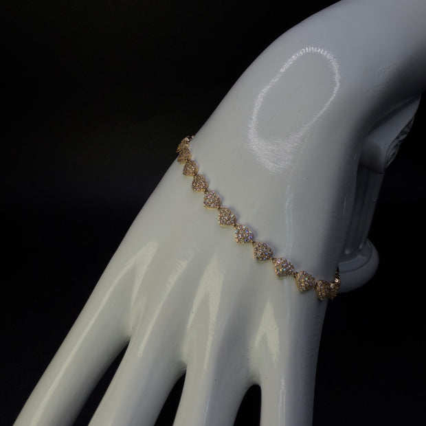 Pave Heart Bracelet