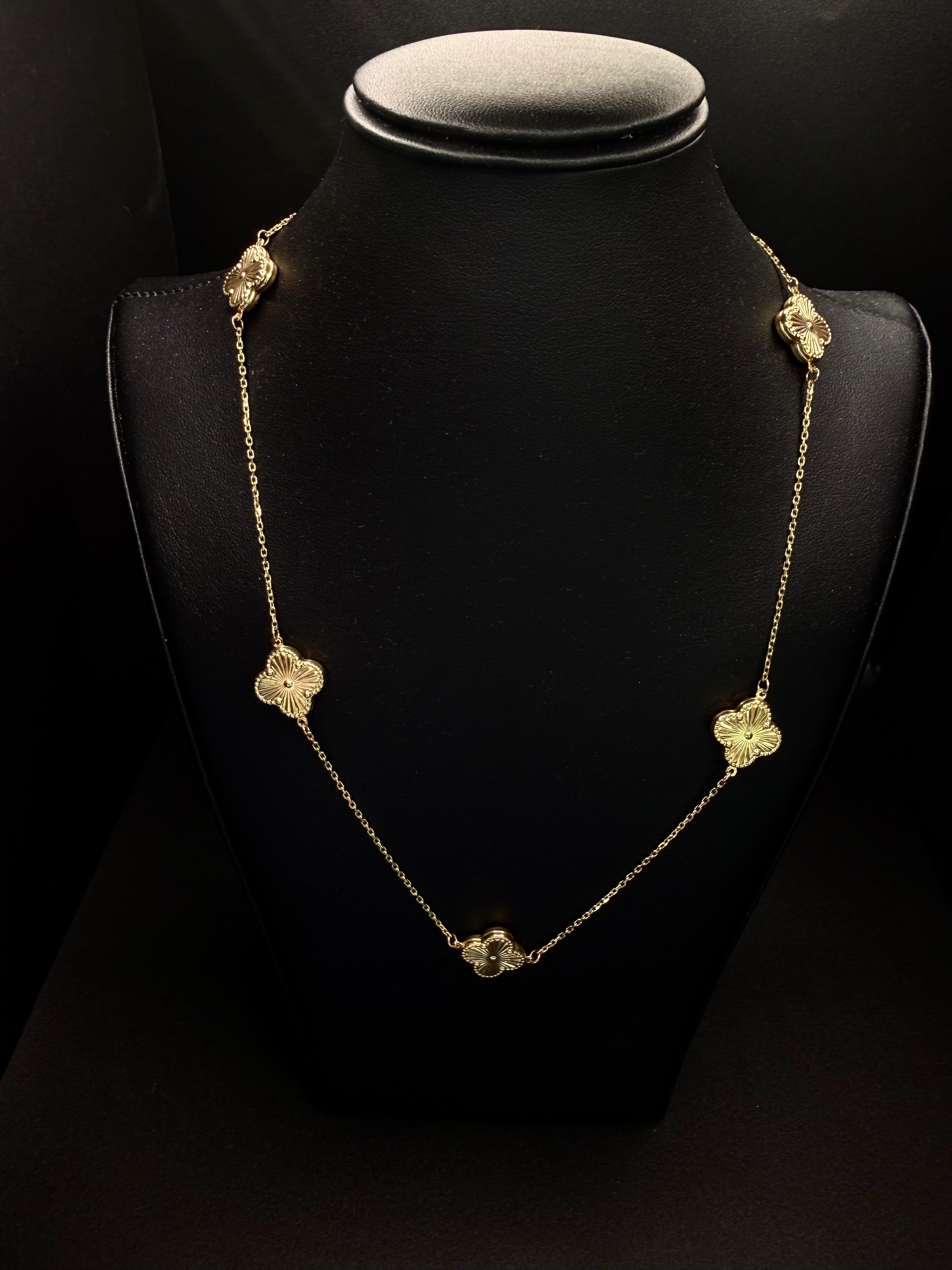 WOMEN CHAIN CLOVER 14KT