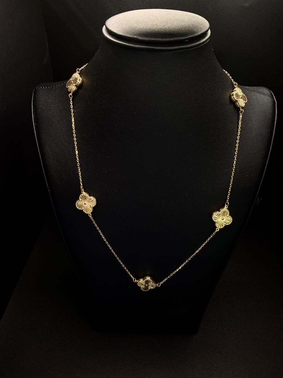 WOMEN CHAIN CLOVER 14KT