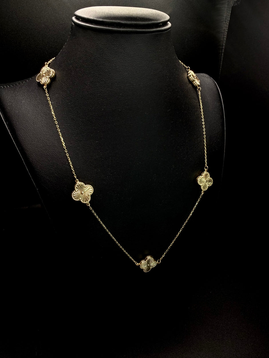 WOMEN CHAIN CLOVER 14KT