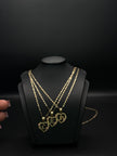 KID'S CHAIN AND PENDANT INITIAL 14KT