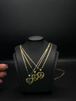 KID'S CHAIN AND PENDANT INITIAL 14KT