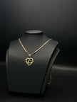 KID'S CHAIN AND PENDANT INITIAL 14KT