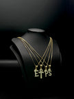 Kids Chain And Initial Pendant 14KT