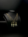 Kids Chain And Initial Pendant 14KT