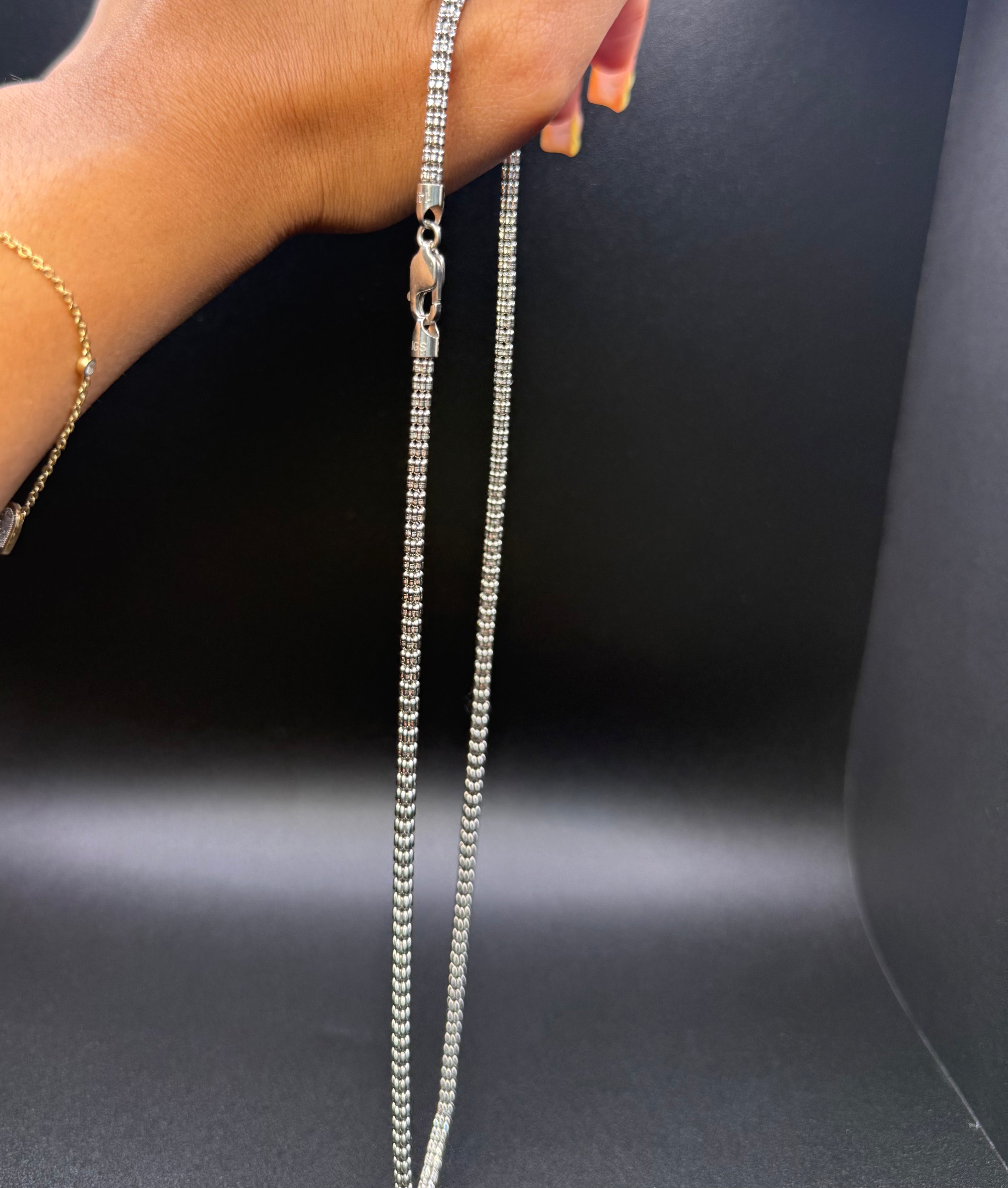 Ice Link White Gold chain