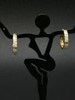Diamond Gold Hoops