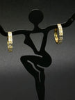 Diamond Gold Hoops