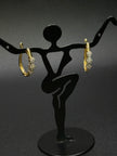 Gold Zircon Hoops