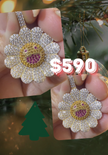 Murakami Flower Pendant