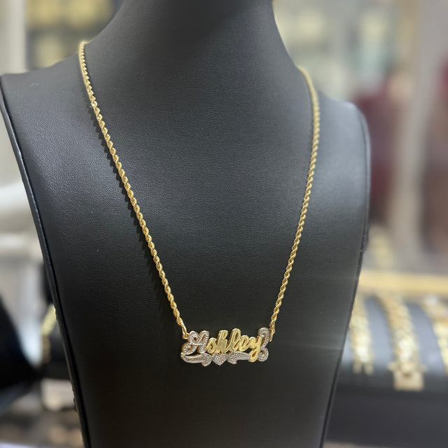 Custom Two tone Name Chain