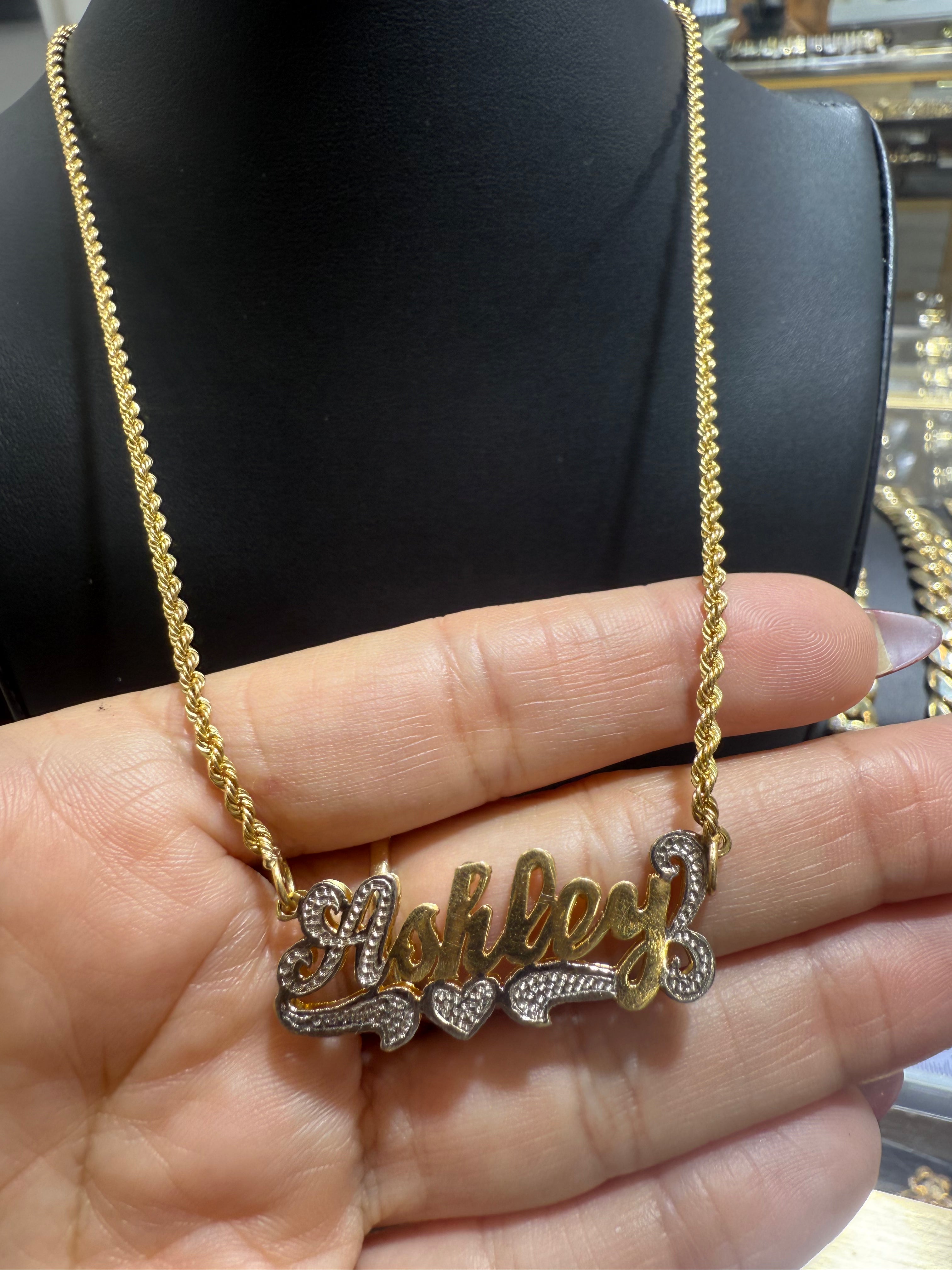 Personalized Gold Name Chain
