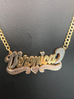 Gold Name Plate and Chain