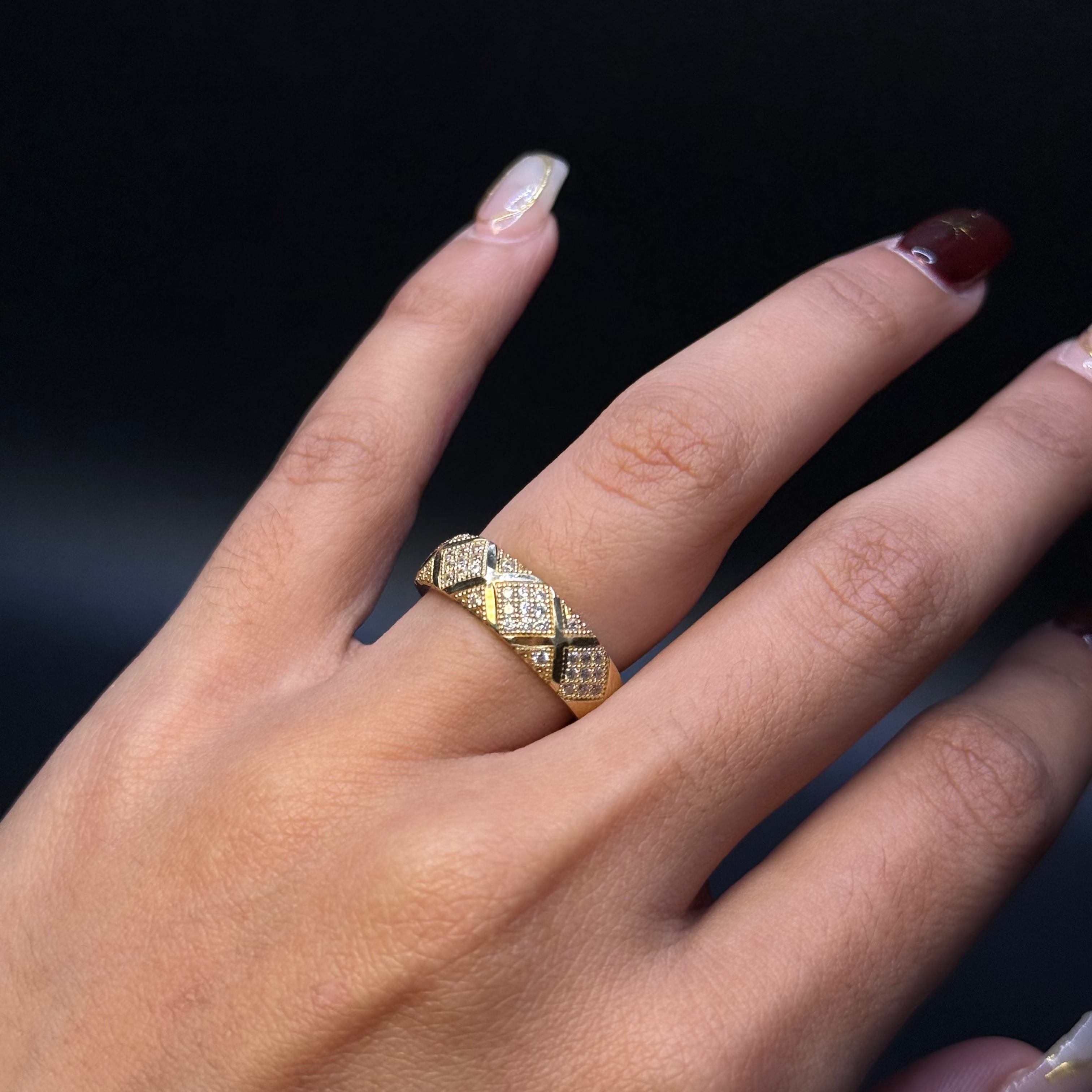 Gold Wedding Trio Set