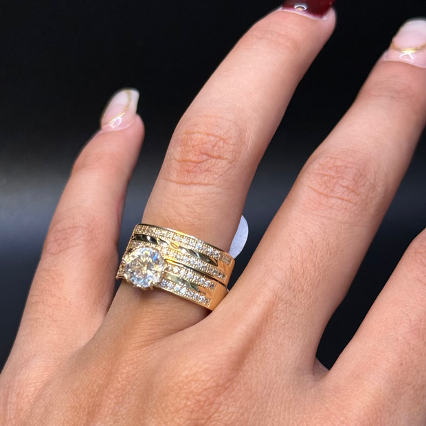 Classic Gold Wedding trio