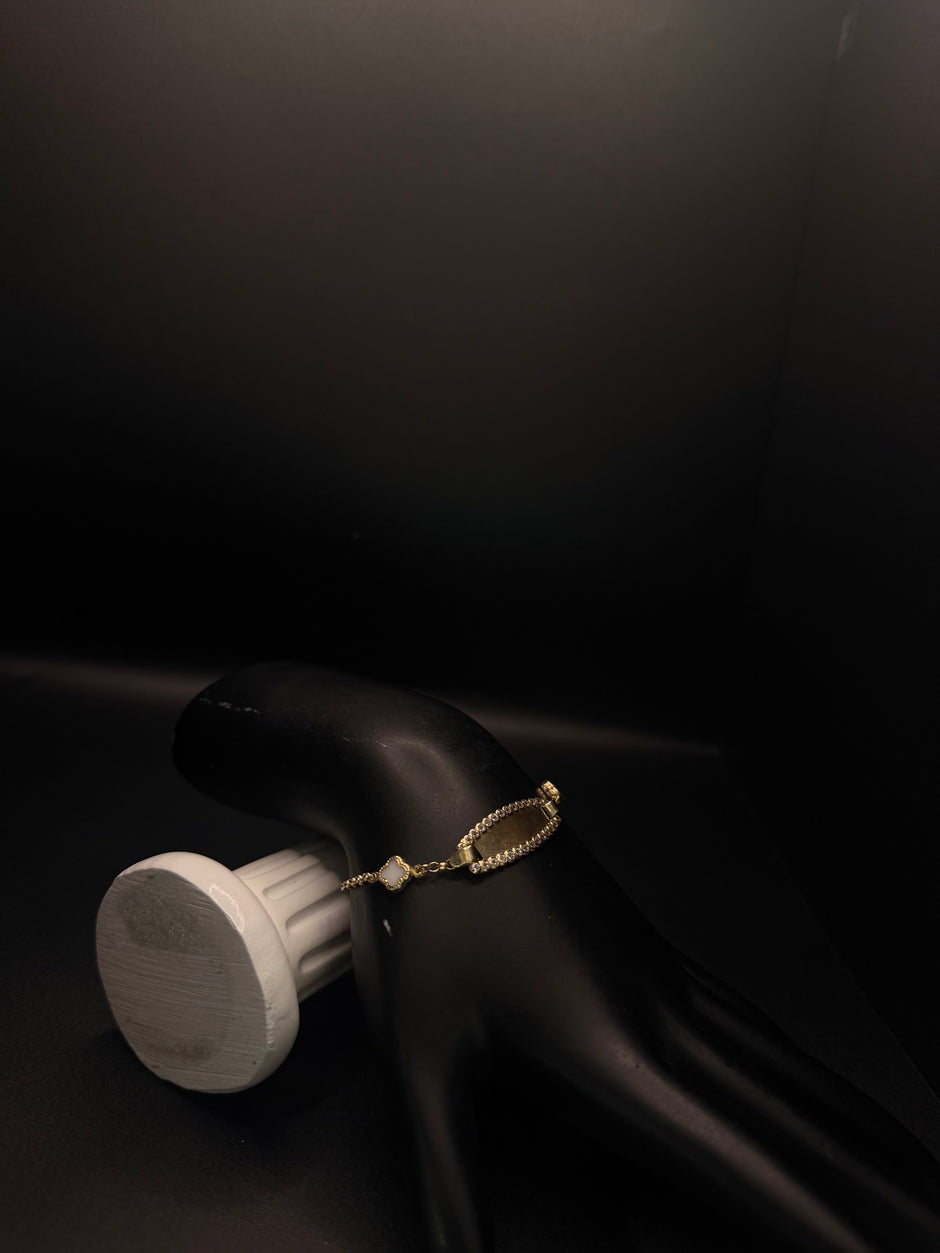 KIDS BRACELET CLOVER 14KT