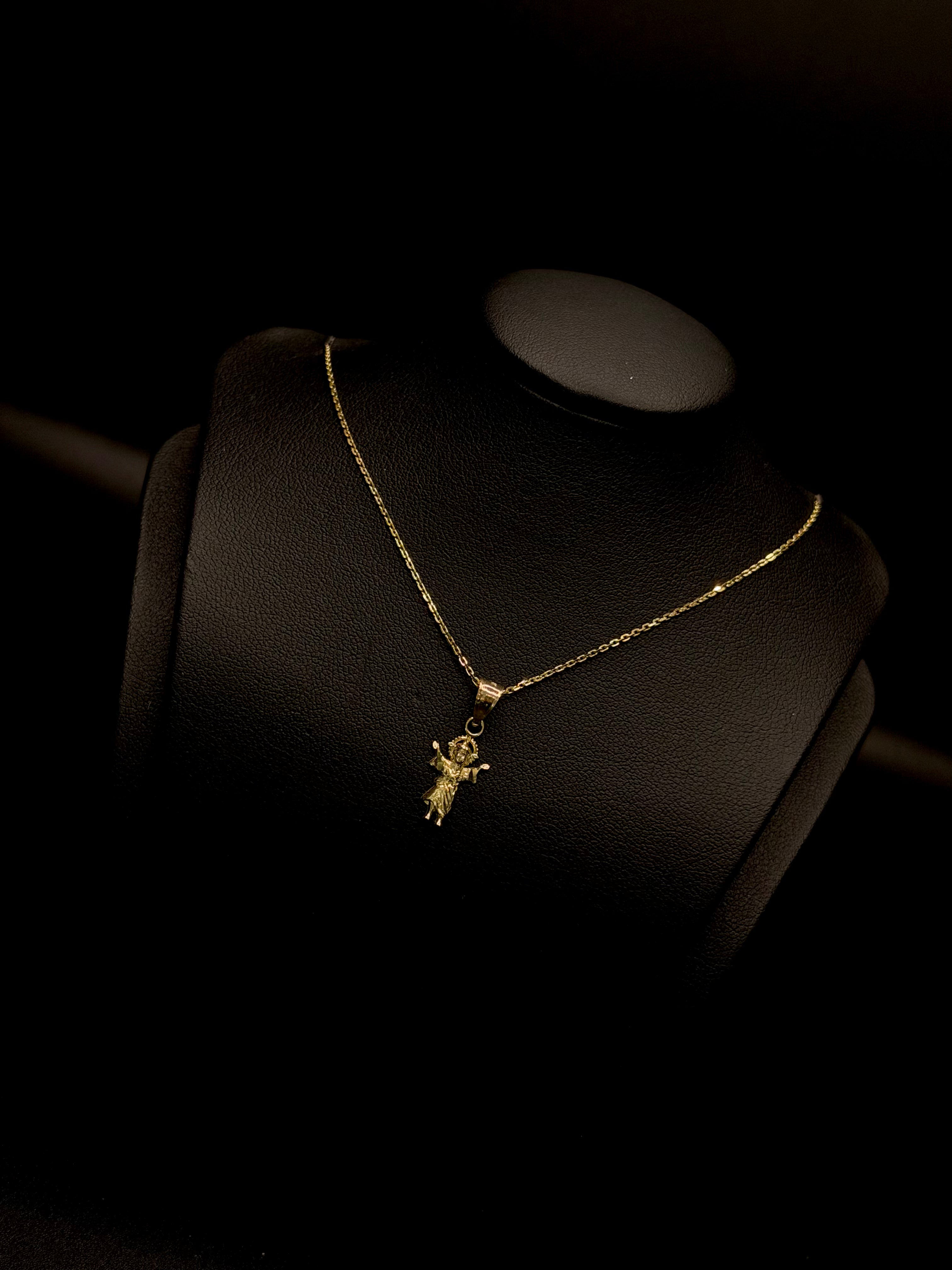 KIDS CHAIN AND PENDANT 14KT