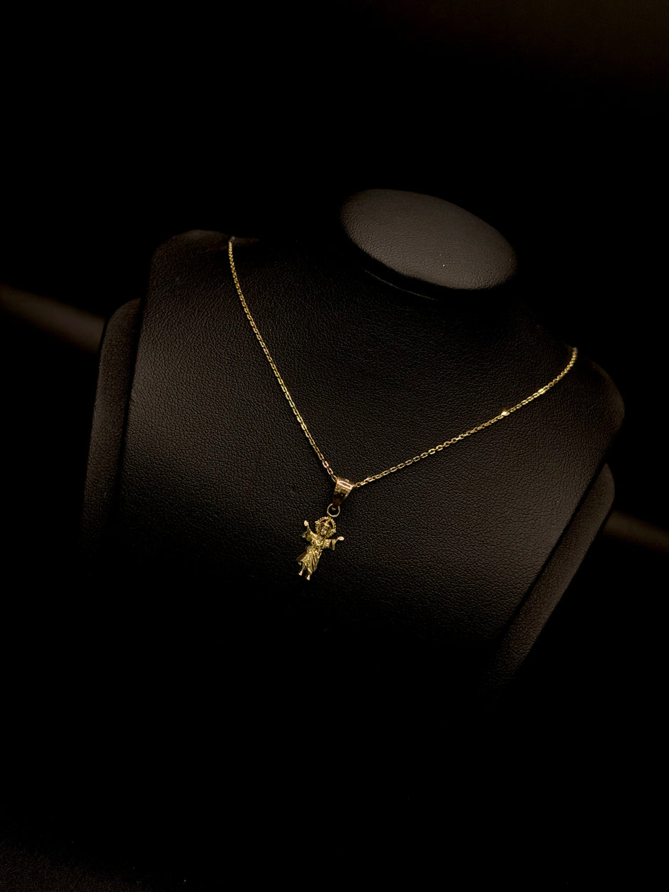 KIDS CHAIN AND PENDANT 14KT