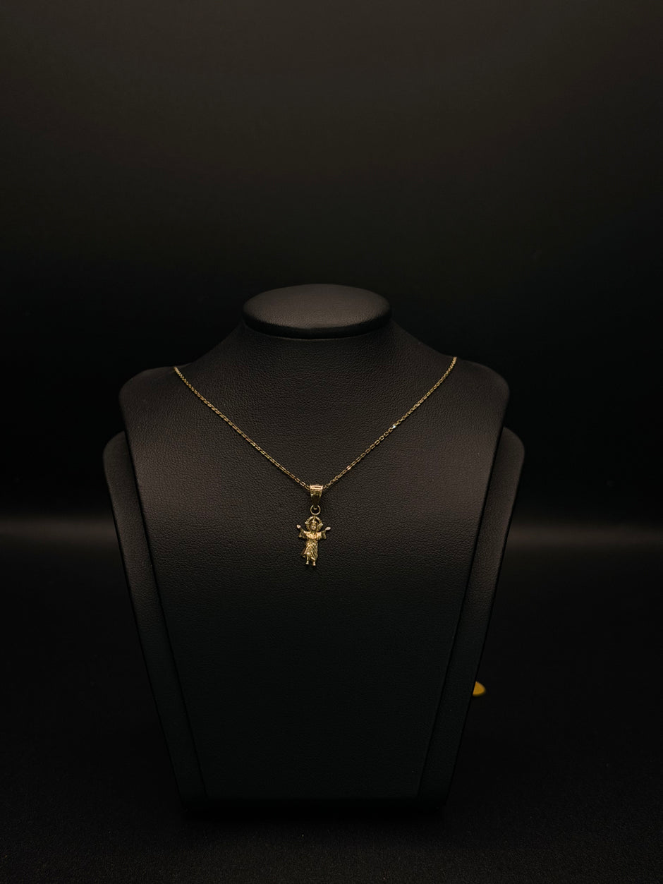 KIDS CHAIN AND PENDANT 14KT