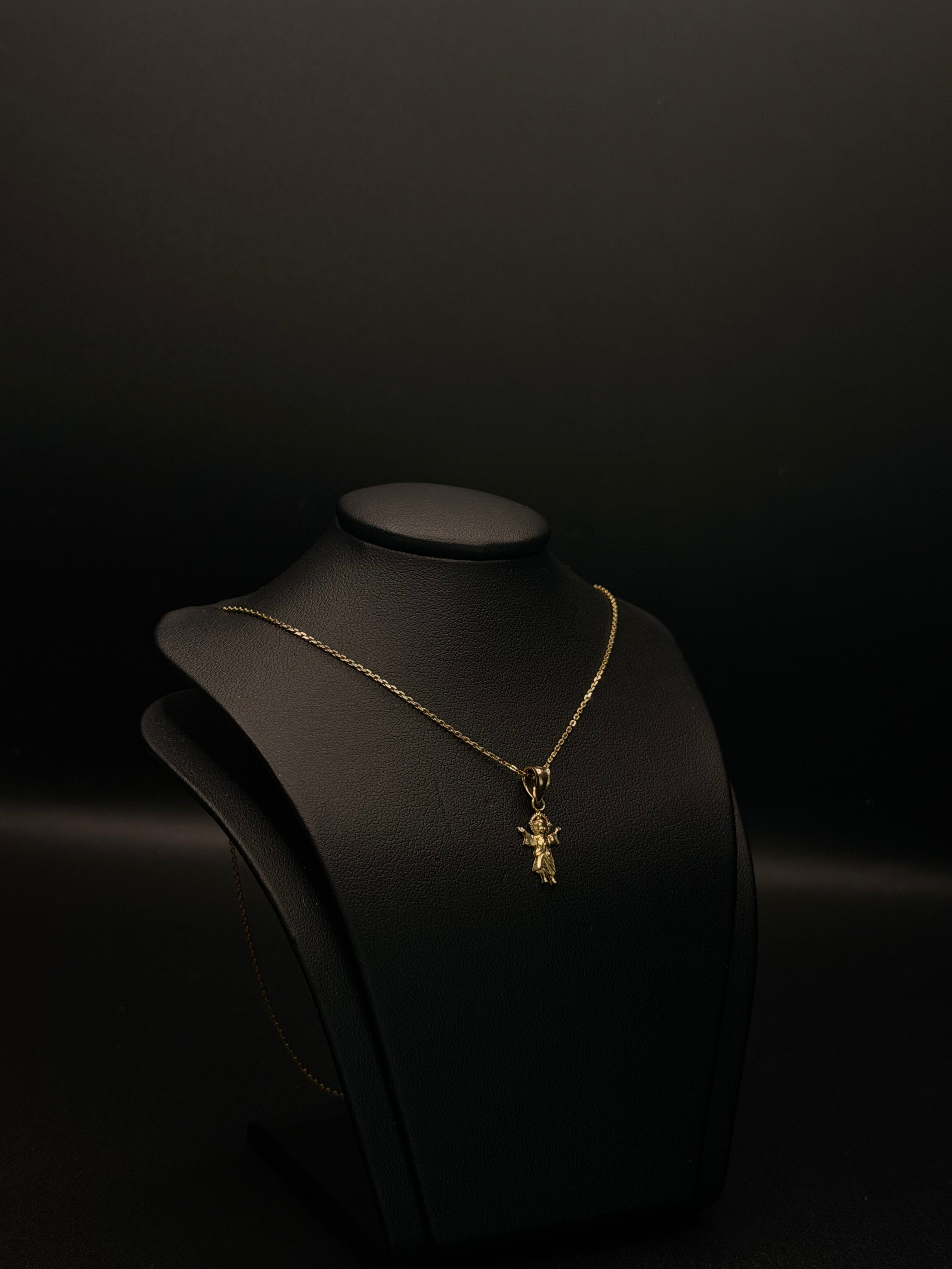 KIDS CHAIN AND PENDANT 14KT