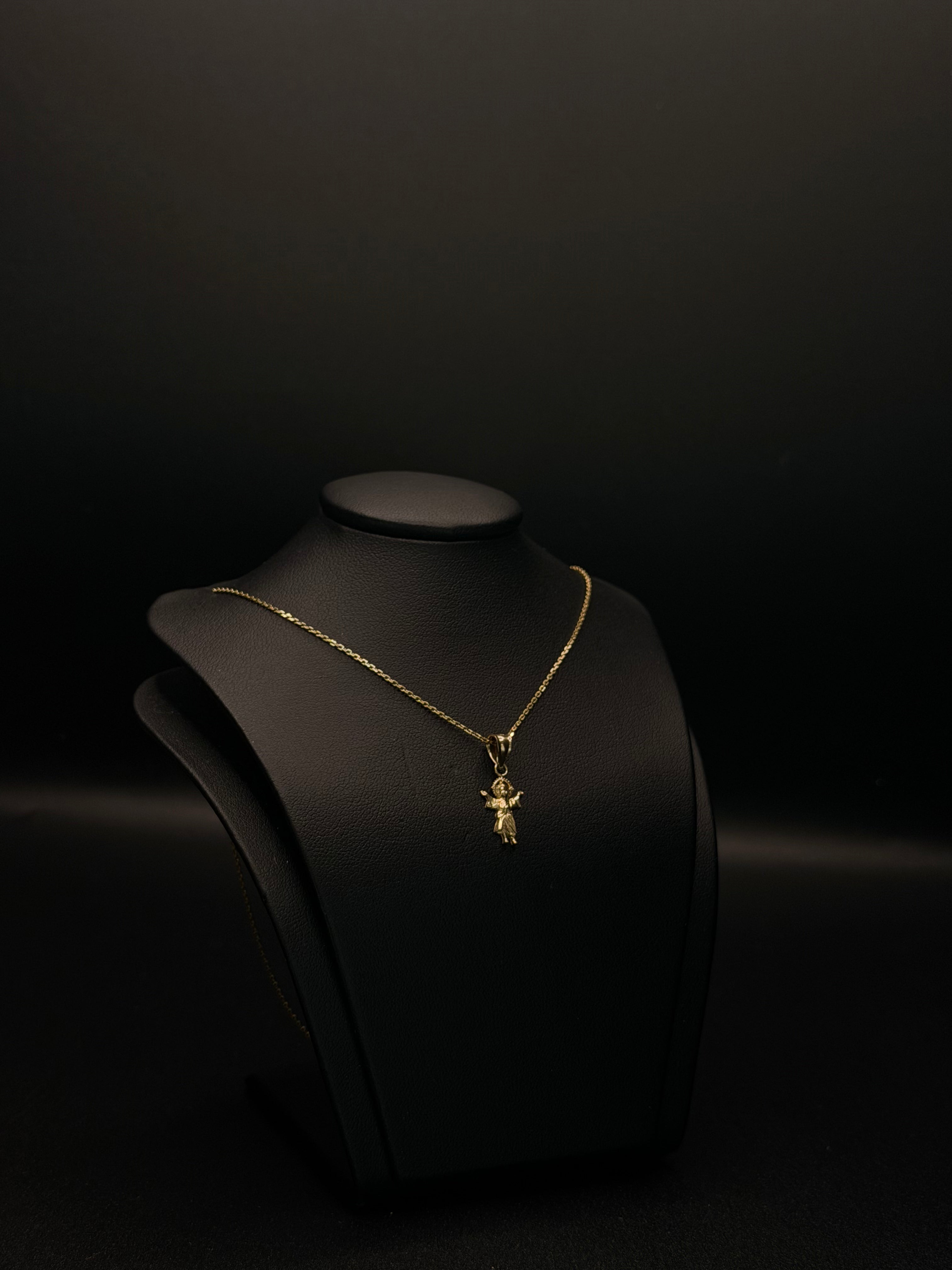 KIDS CHAIN AND PENDANT 14KT