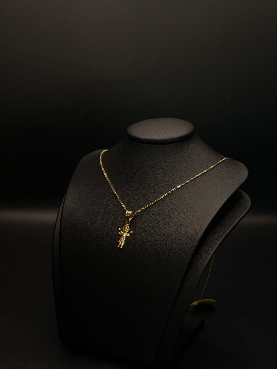 KIDS CHAIN AND PENDANT 14KT
