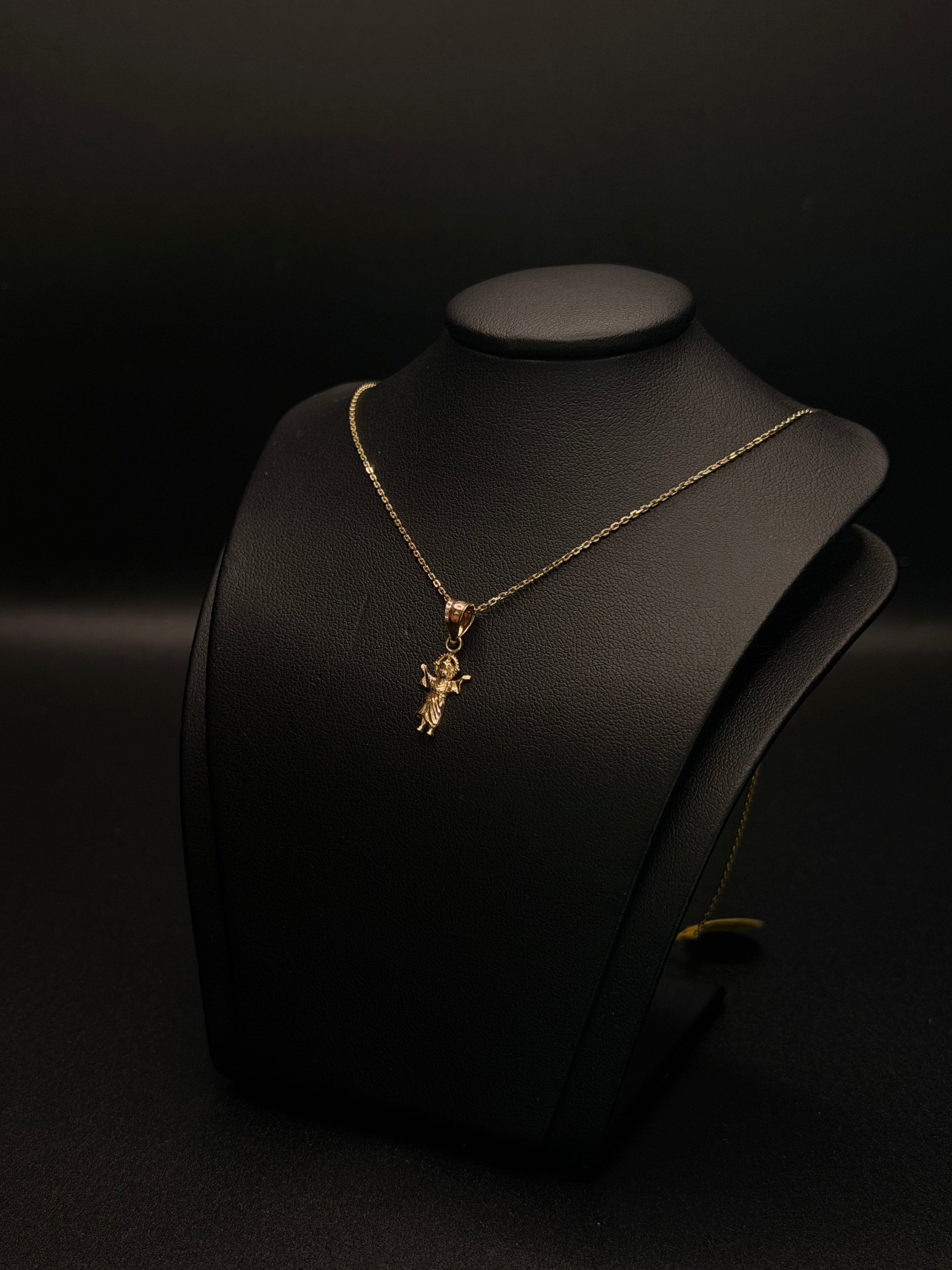 KIDS CHAIN AND PENDANT 14KT