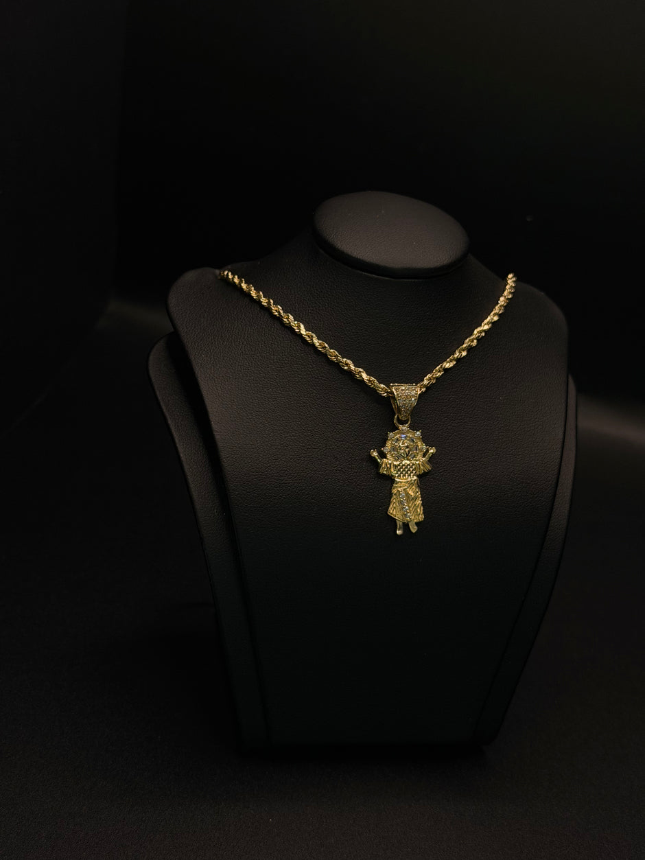 KIDS CHAIN AND PENDANT 14KT