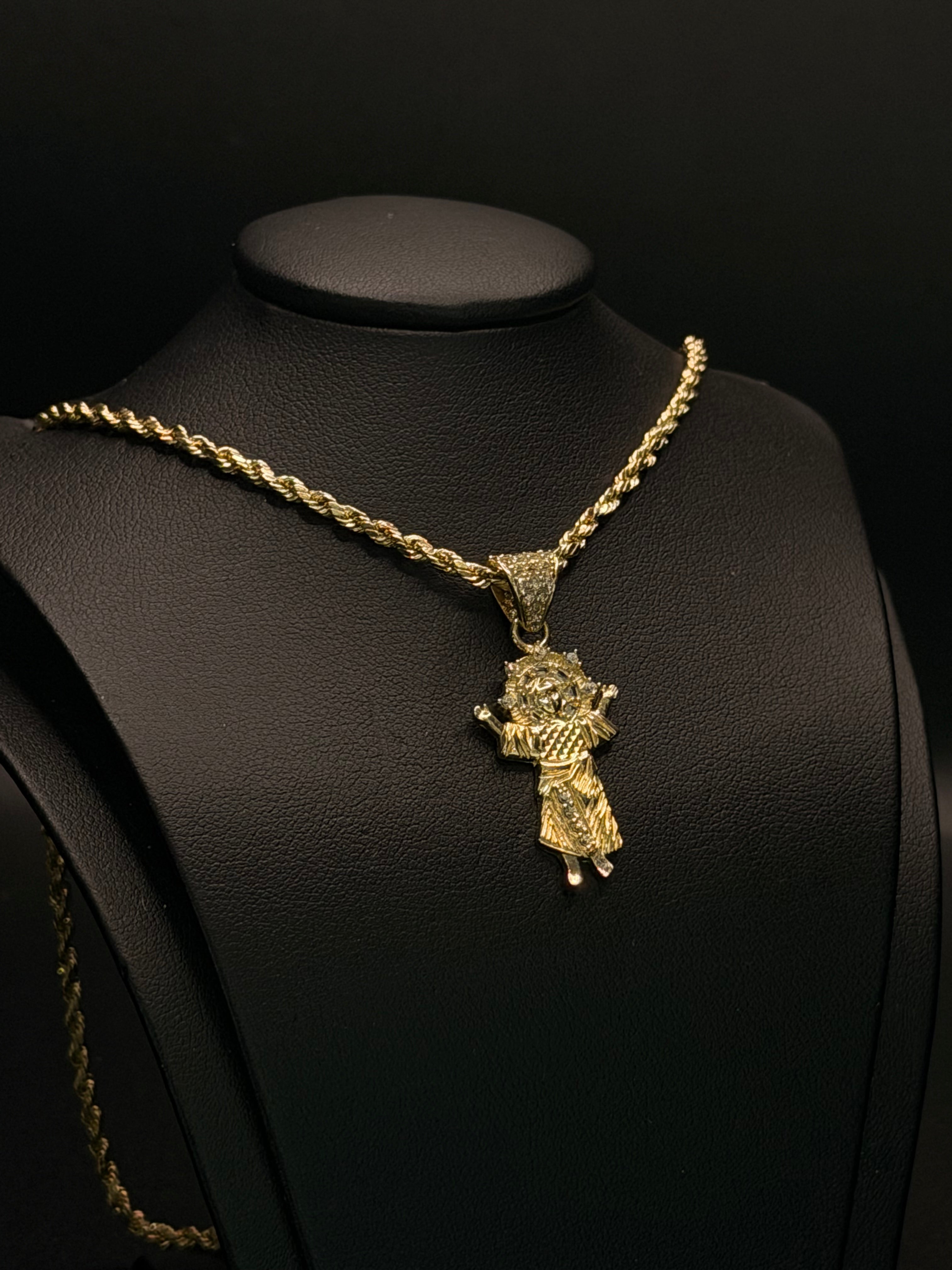 KIDS CHAIN AND PENDANT 14KT