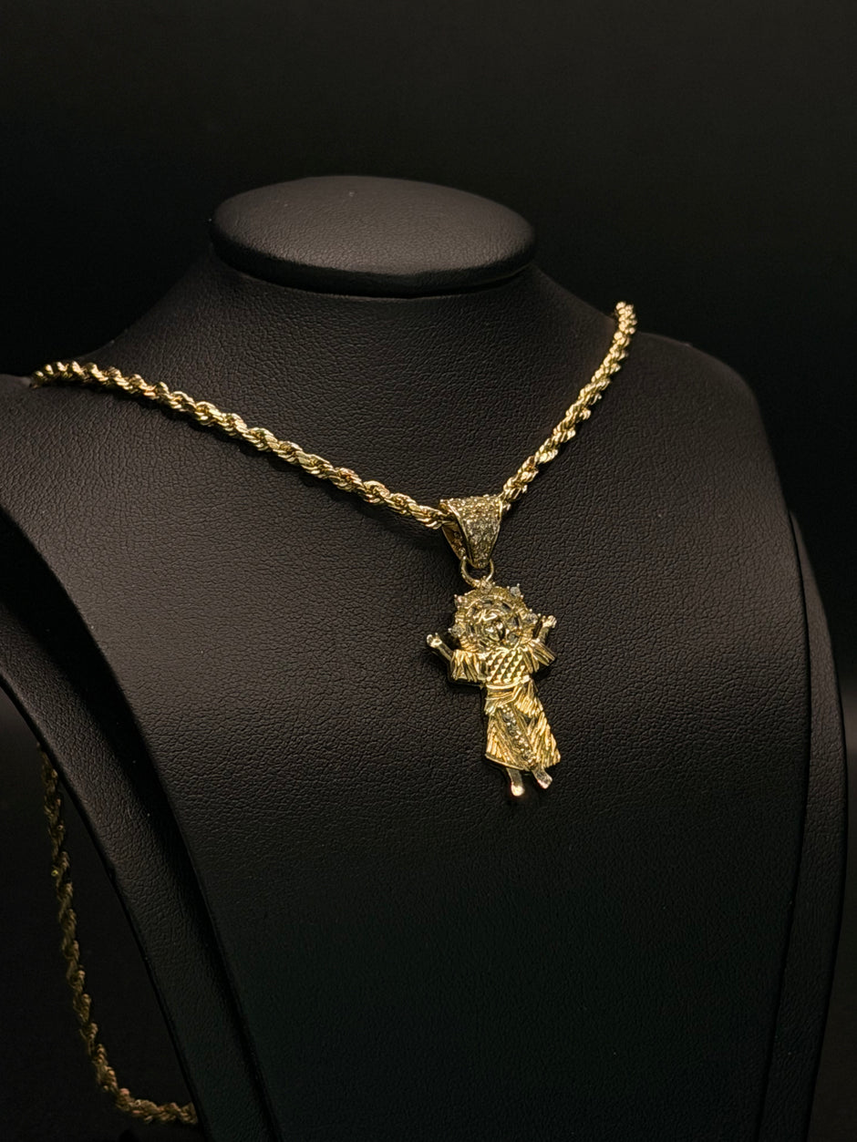 KIDS CHAIN AND PENDANT 14KT