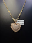 Gold Heart Pendant Necklace