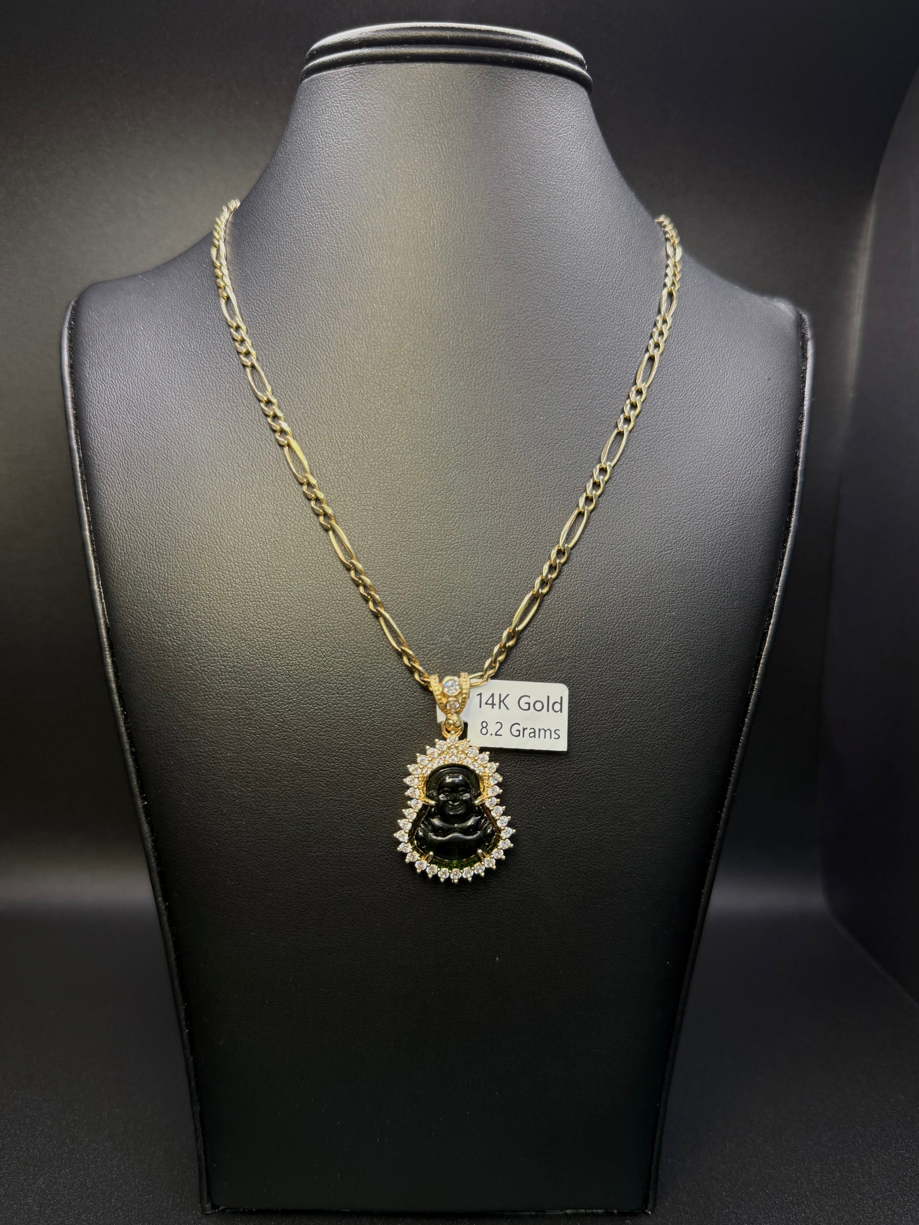 Figaro Chain with Buddha Pendant