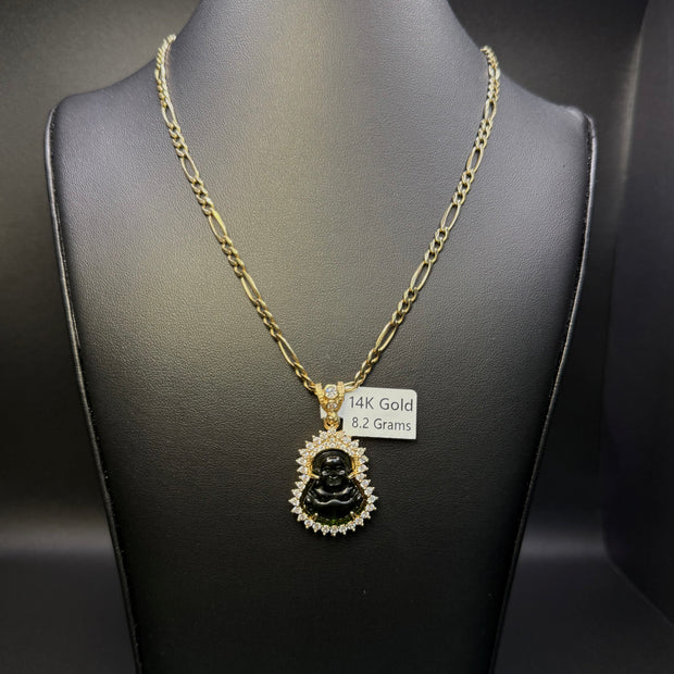 Figaro Chain with Buddha Pendant