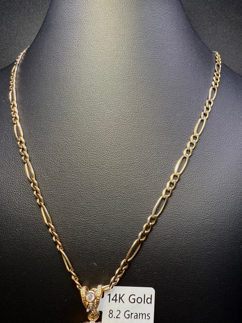 Figaro Chain with Buddha Pendant