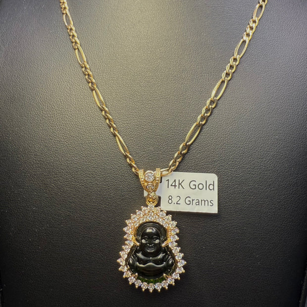 Figaro Chain with Buddha Pendant