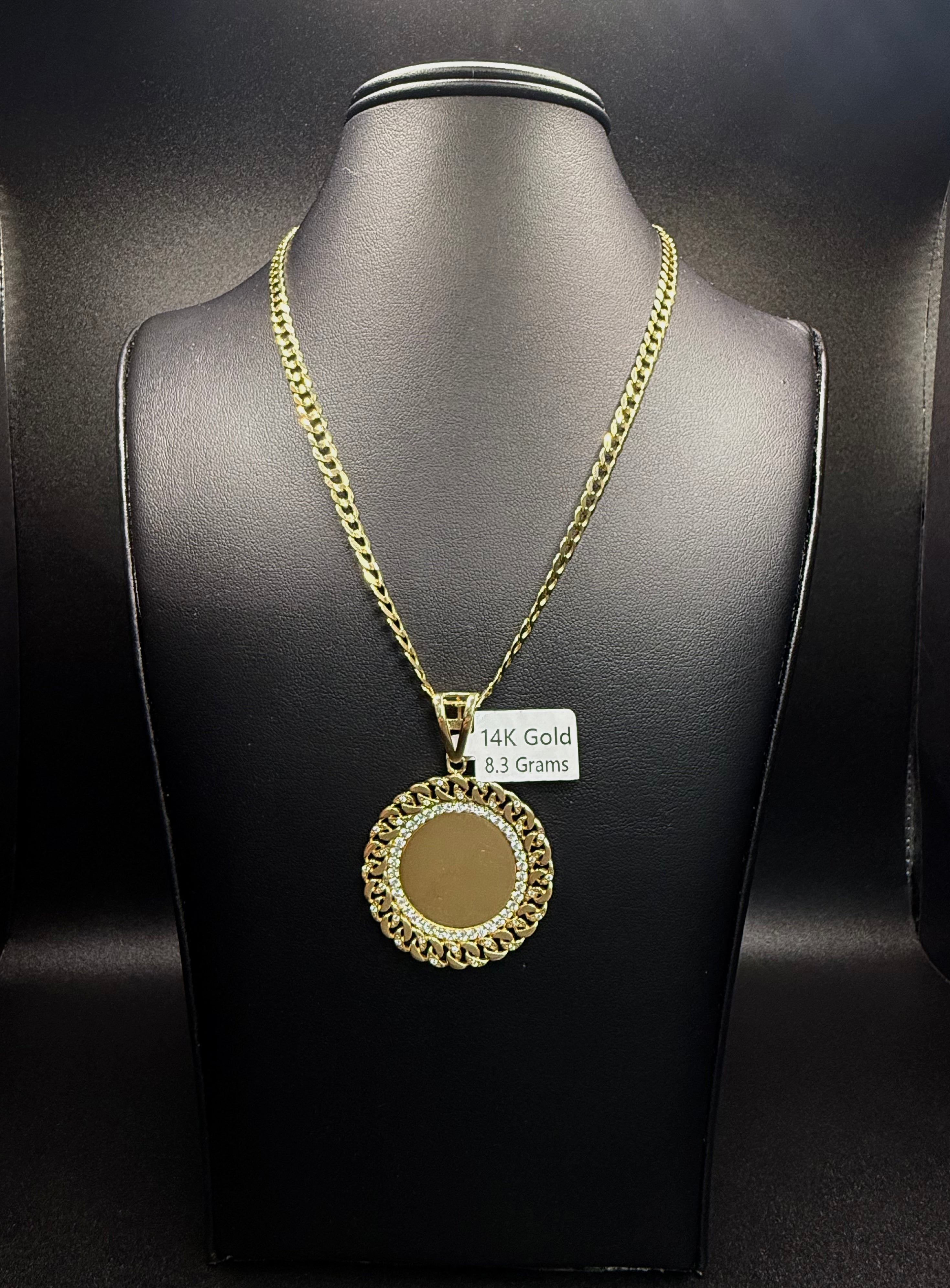 Cuban Chain with Custom Picture Pendant