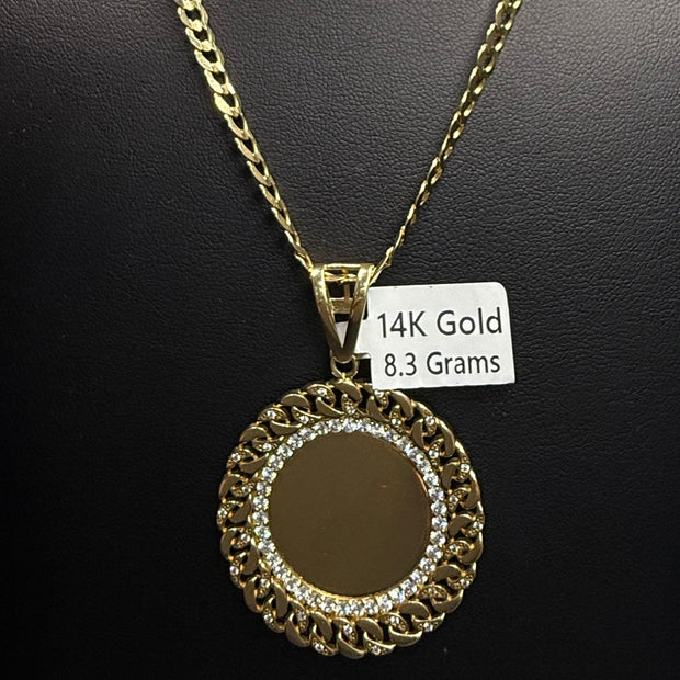 Cuban Chain with Custom Picture Pendant