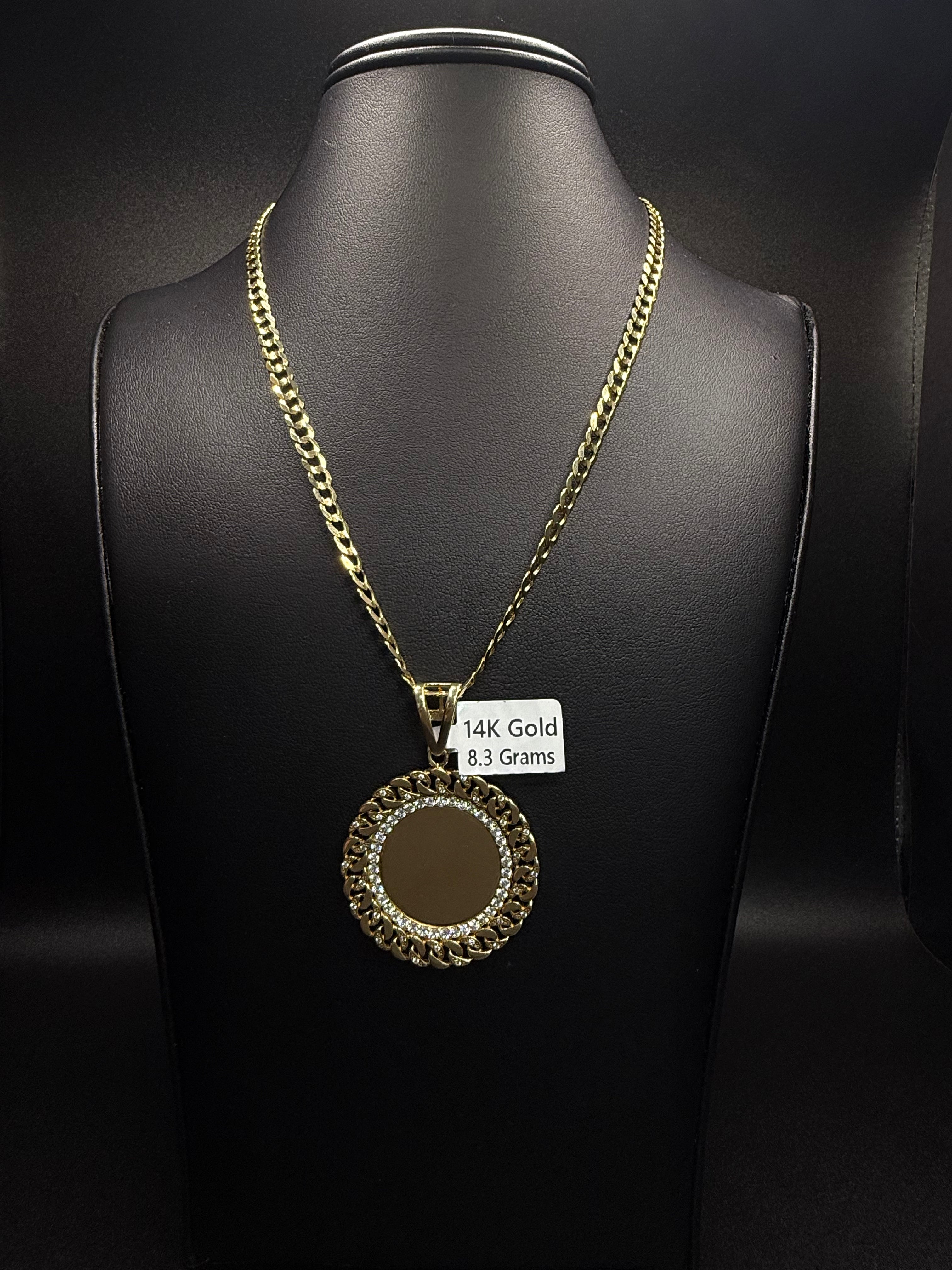 Cuban Chain with Custom Picture Pendant